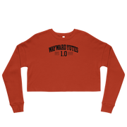 Hood Theory Memes (WAYWARD YUTES-BL) Women's Crop Sweatshirt