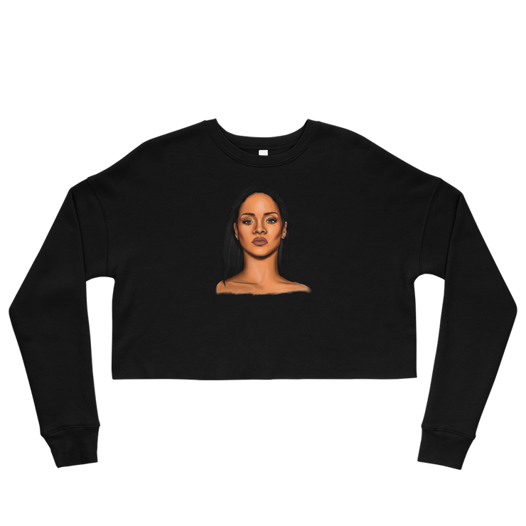 Hood Theory Hip Hop (RIHANNA) Women's Crop Sweatshirt